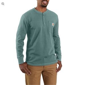 Carhartt RELAXED FIT HEAVYWEIGHT LONG-SLEEVE HENLEY POCKET SHIRT XL
